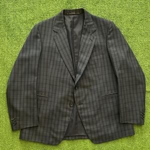 Vintage dormeuil plaid wool blazer